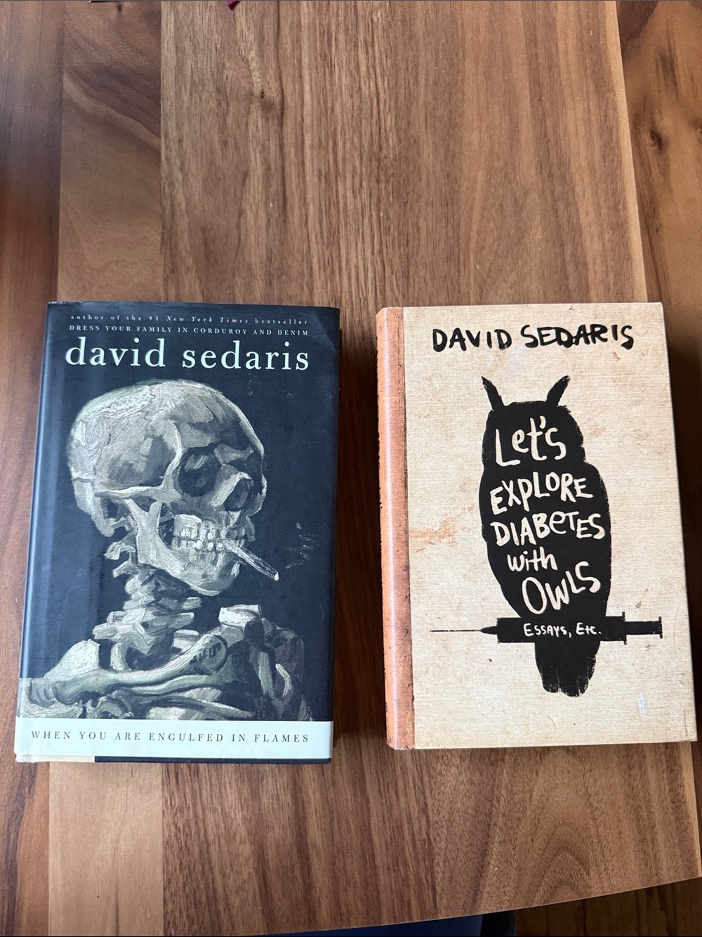 Two signed David Sedaris Books